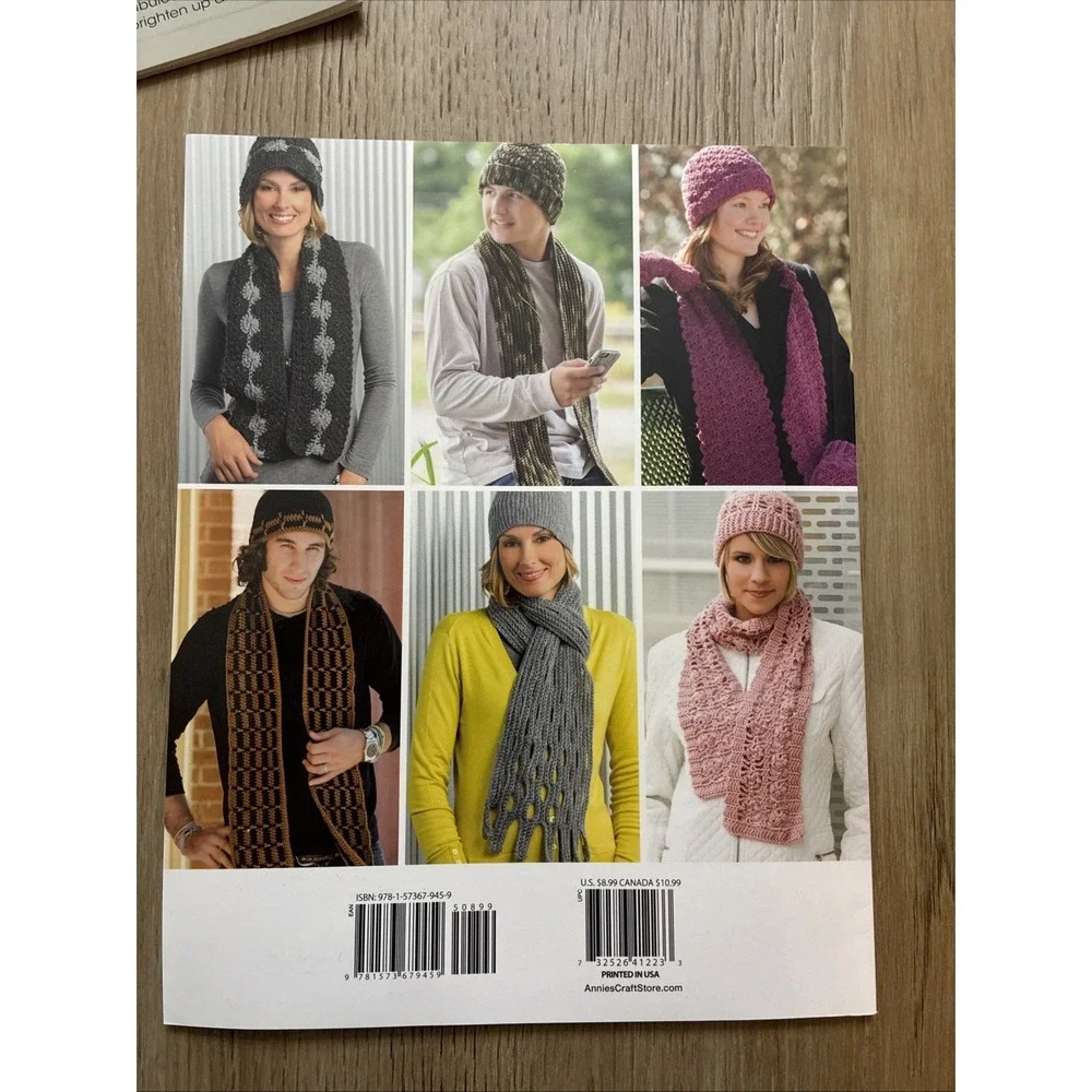 Lot Of 3 Annie's Crochet Books Baskets Hats & Scarves Yo-Yo Crochet